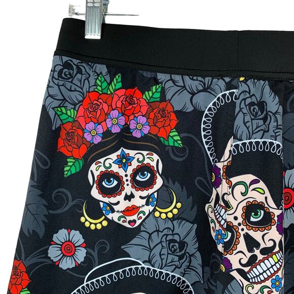 Tachuntfish THF Athletic Shorts Dia De Los Muertos Skull Pattern Men’s S - Picture 9 of 9